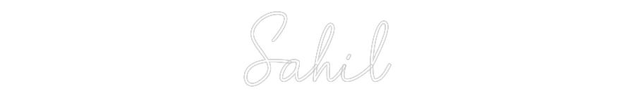 Custom Neon: Sahil