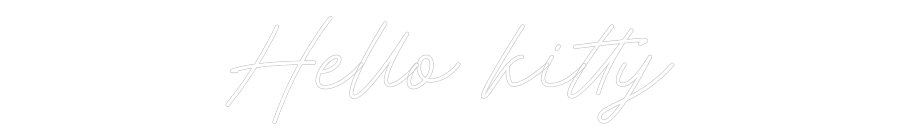 Custom Neon: Hello kitty