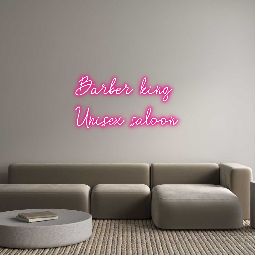 Custom Neon: Barber king
...