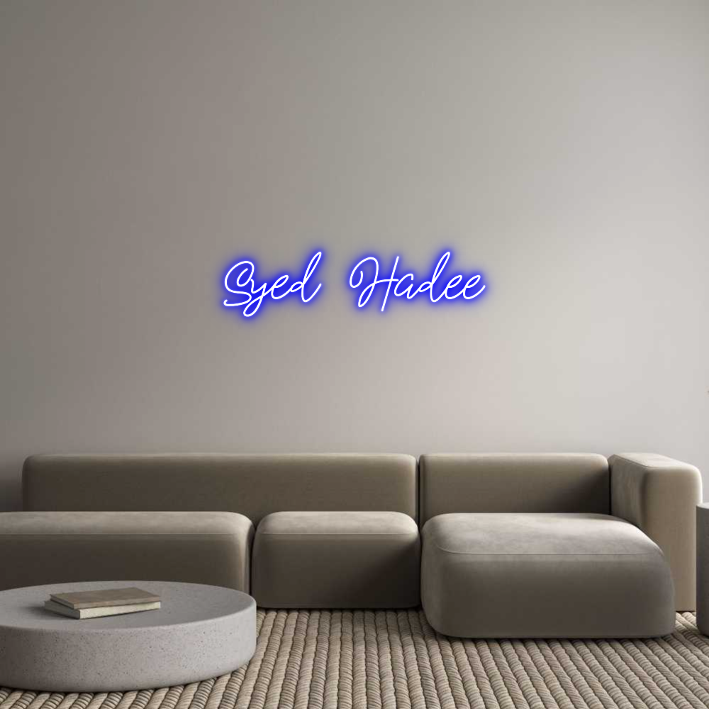 Custom Neon: Syed Hadee