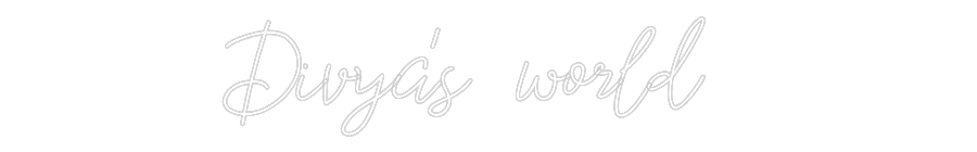 Custom Neon: Divya's world