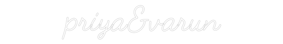 Custom Neon: priya&varun
