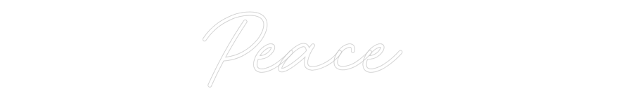 Custom Neon: Peace