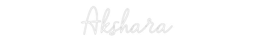 Custom Neon: Akshara