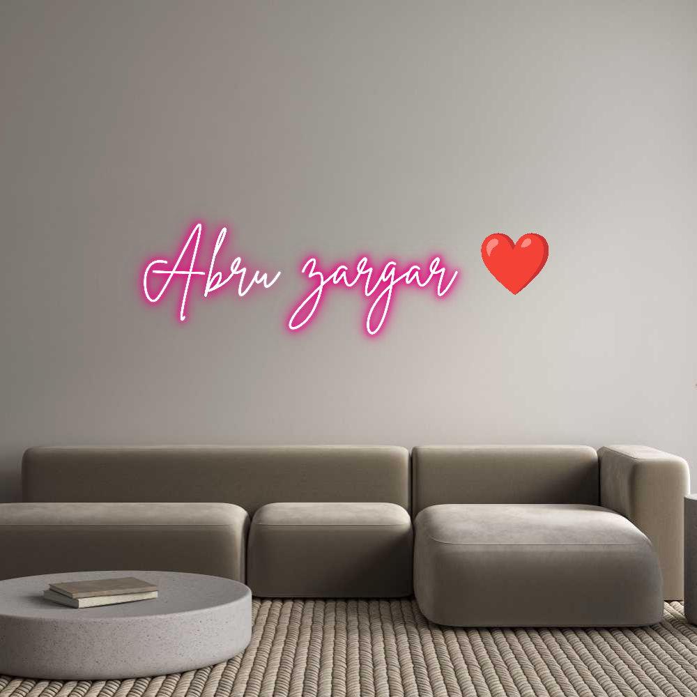 Custom Neon: Abru zargar ❤️