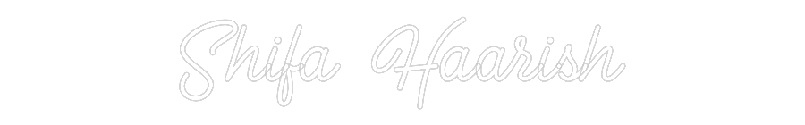 Custom Neon: Shifa Haar...