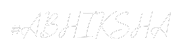 Custom Neon: #ABHIKSHA