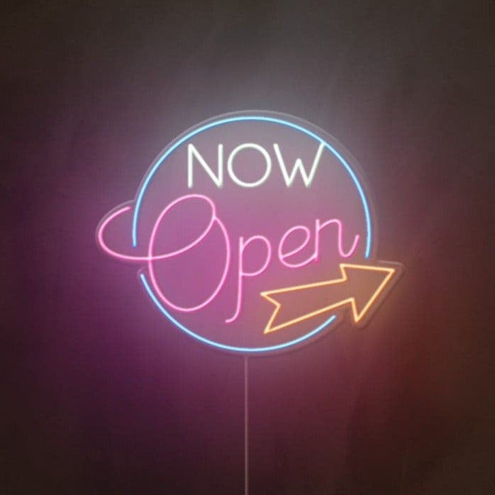 Now Open Sign