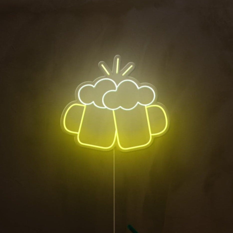 Beer Glasses Neon Sign