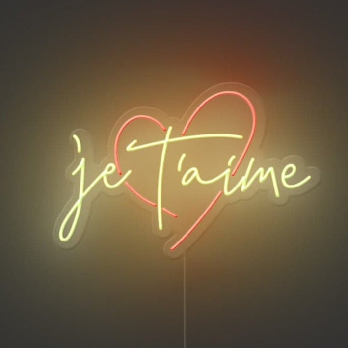Jetaime Neon Sign