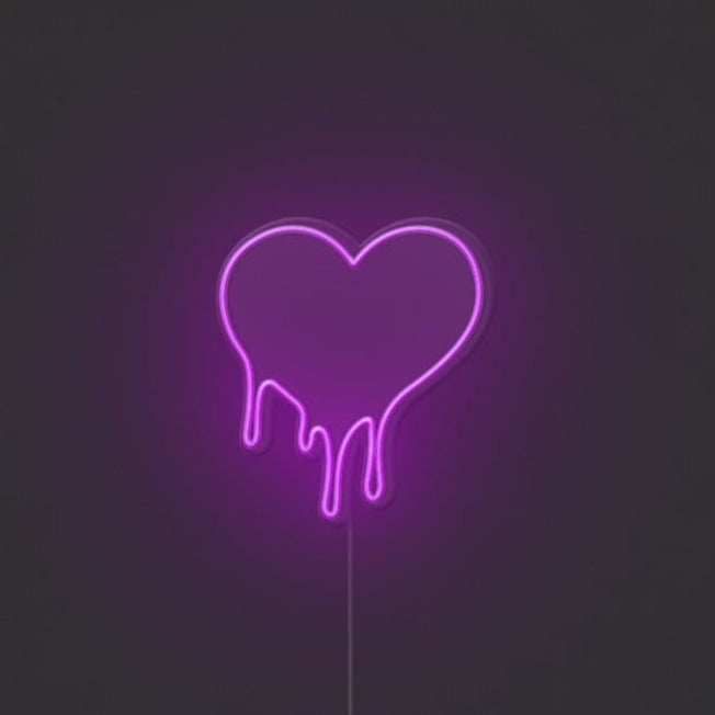 Melting Heart Neon Sign