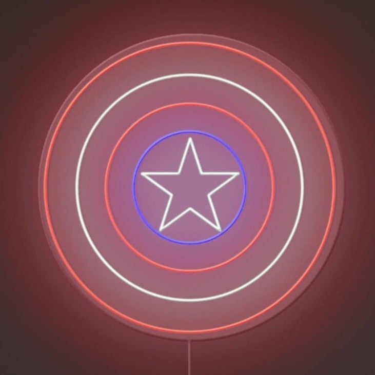 Captain Shield Neon Sign