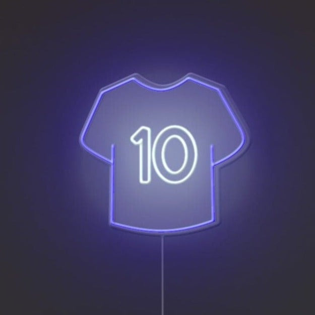 Jersey No.10 Neon Sign
