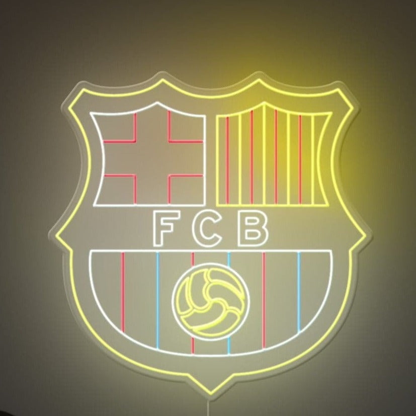 FCB Football Neon Sign