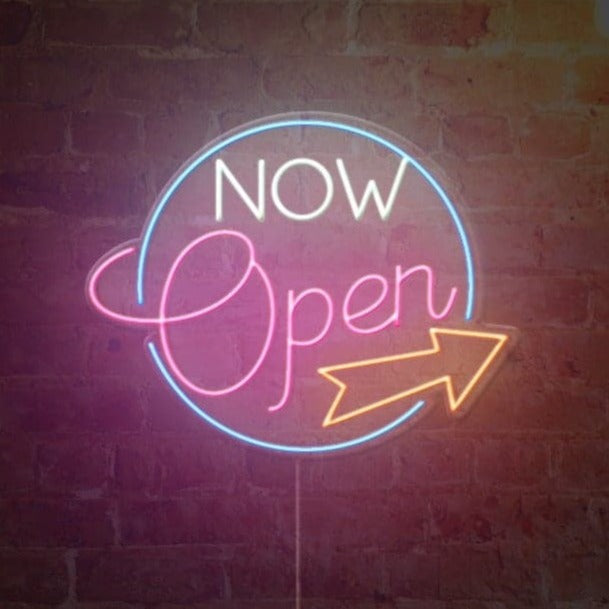 Now Open Sign
