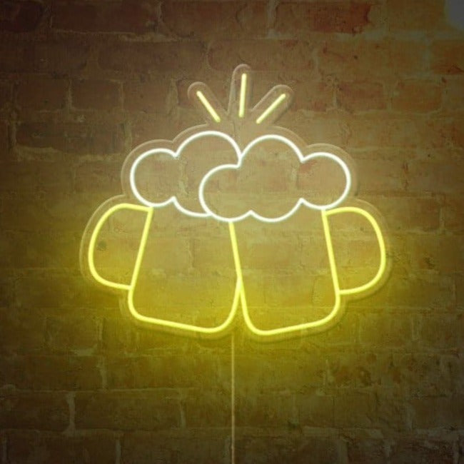 Beer Glasses Neon Sign