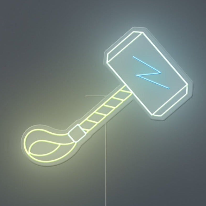 Thor Hammer Neon Sign