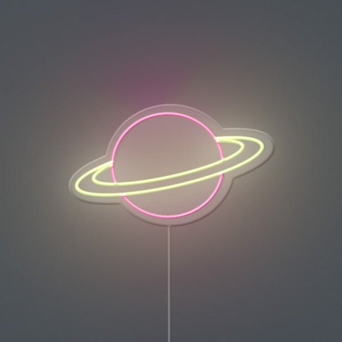 Saturn Neon Sign