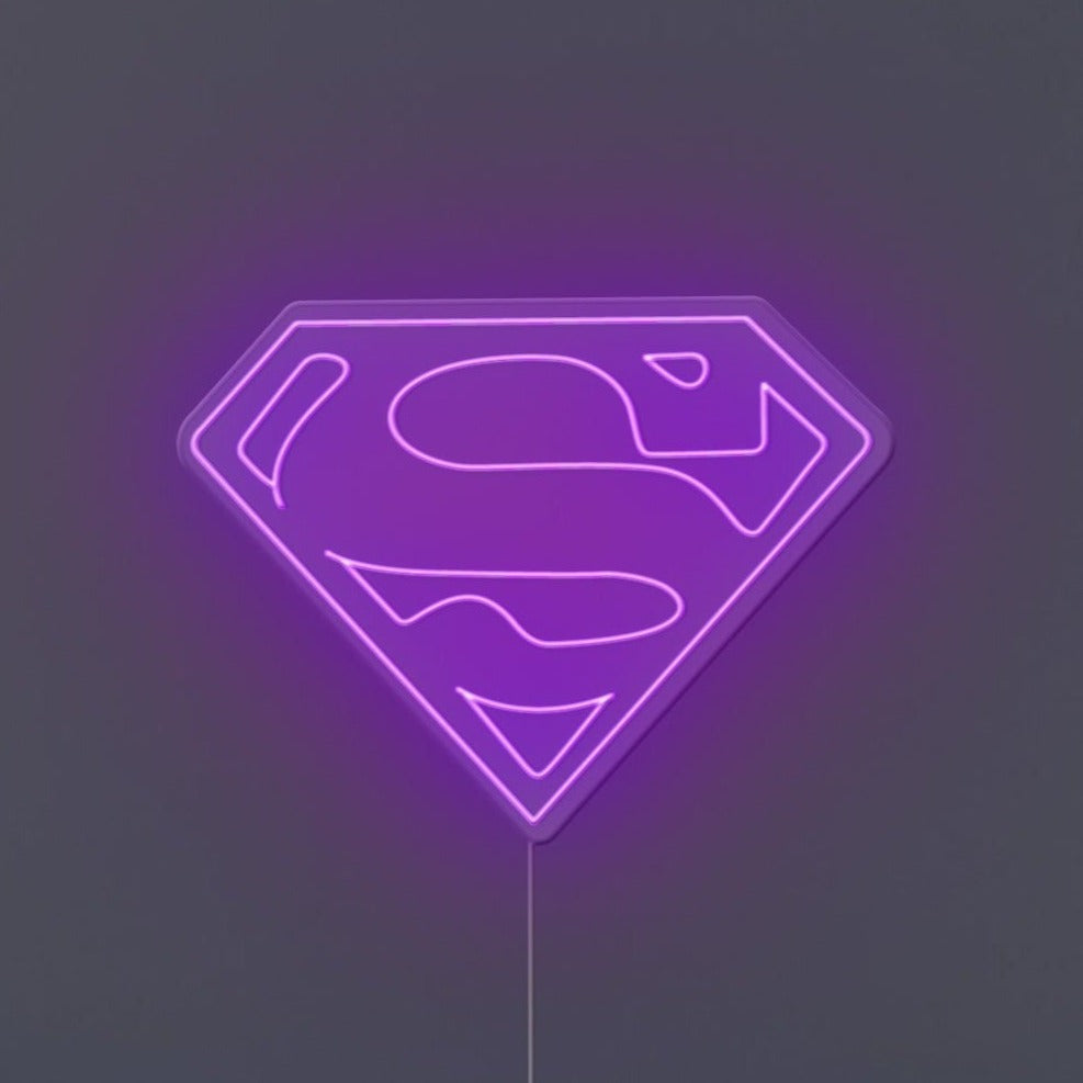 Superman Logo Neon Sign
