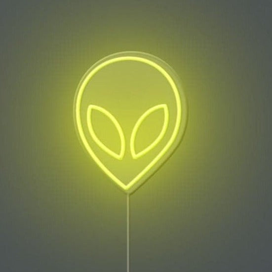 Alien Face Neon Sign