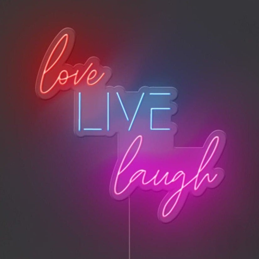 Love Live Laugh Neon Sign