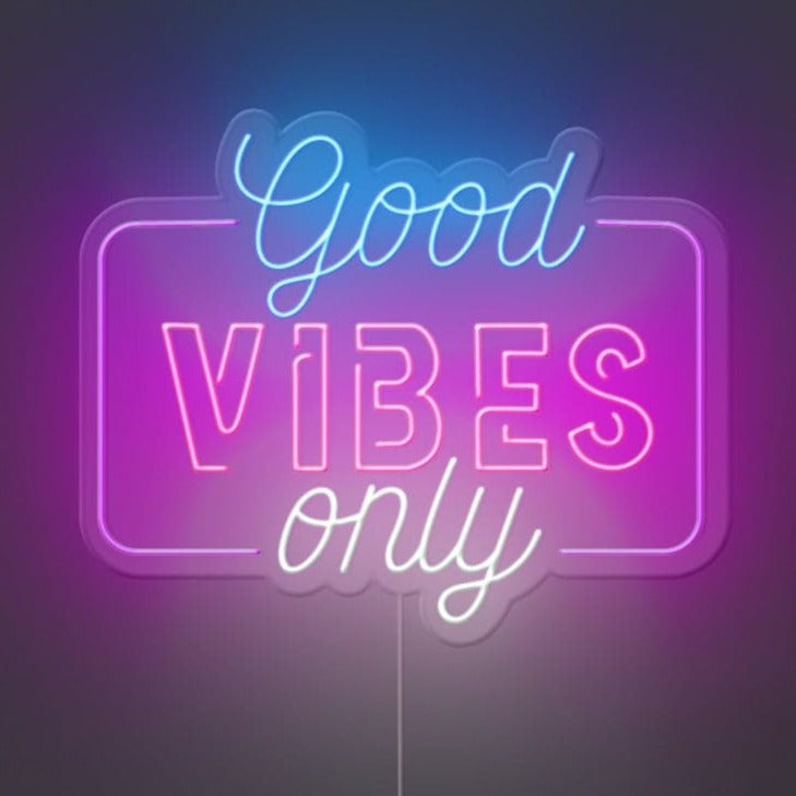 Good Vibes Only Neon Sign
