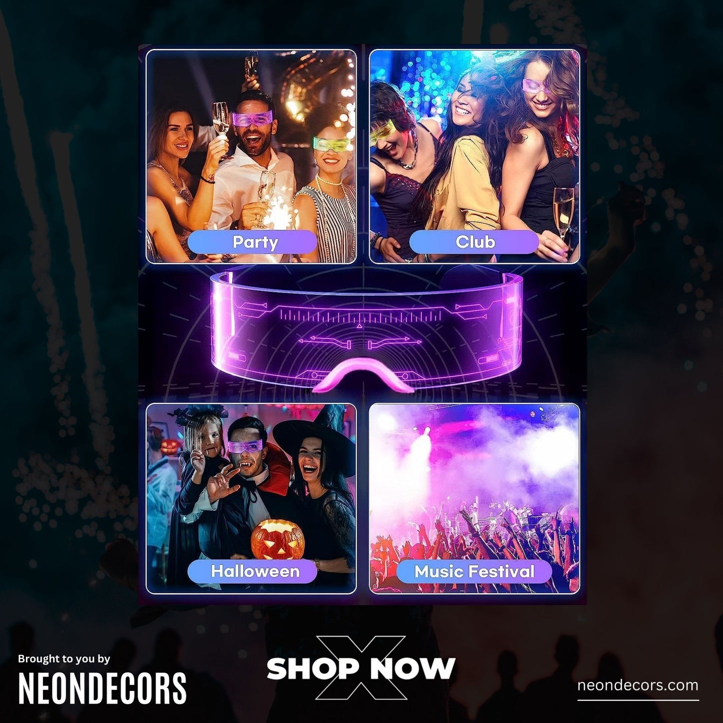 Neon GLO Glasses™️ - Neon Decors™️
