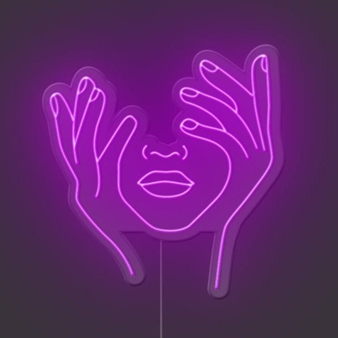 Hold Face Neon Sign