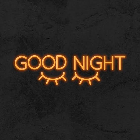 Good night neon sign