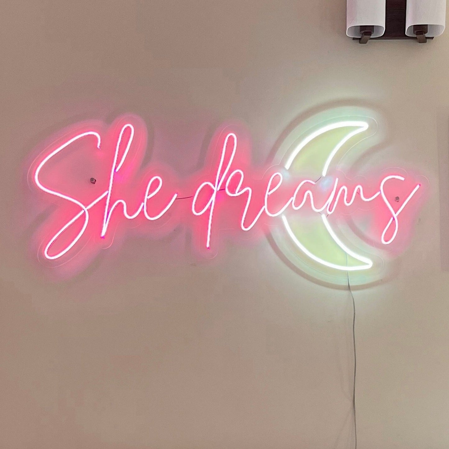 She Dreams Neon Sign