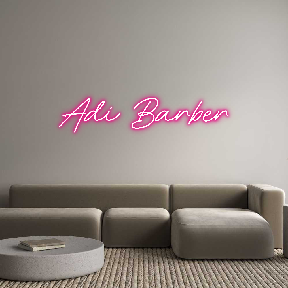 Custom Neon: Adi Barber