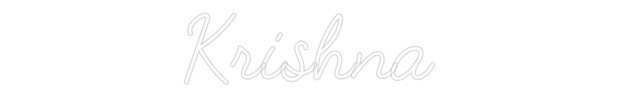 Custom Neon: Krishna
