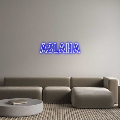 Custom Neon: ASLAHA