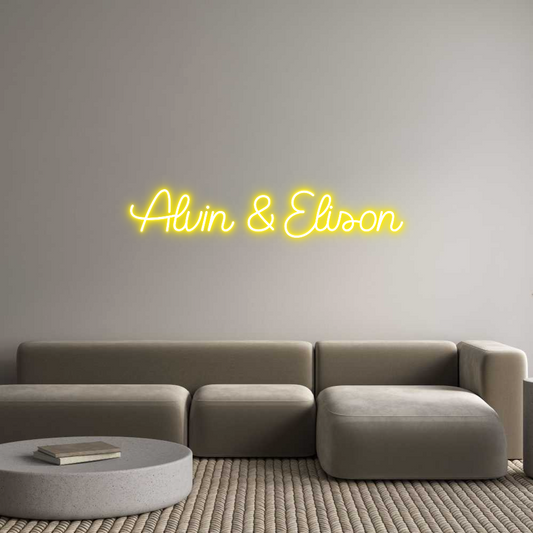 Custom Neon: Alvin & Elison