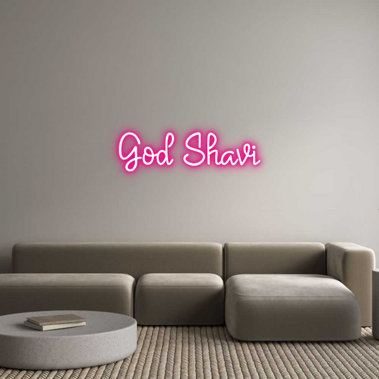 Custom Neon: God Shavi