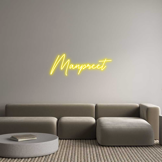 Custom Neon: Manpreet