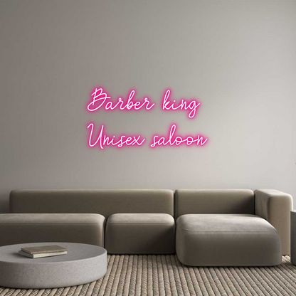 Custom Neon: Barber king 
...