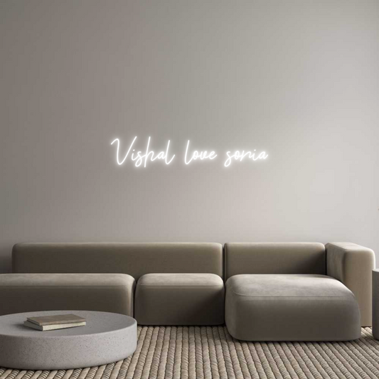 Custom Neon: Vishal love s...