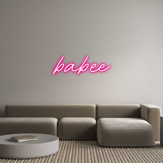 Custom Neon: babee