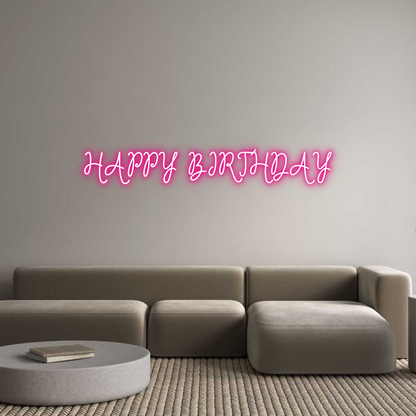 Custom Neon: HAPPY BIRTHDAY