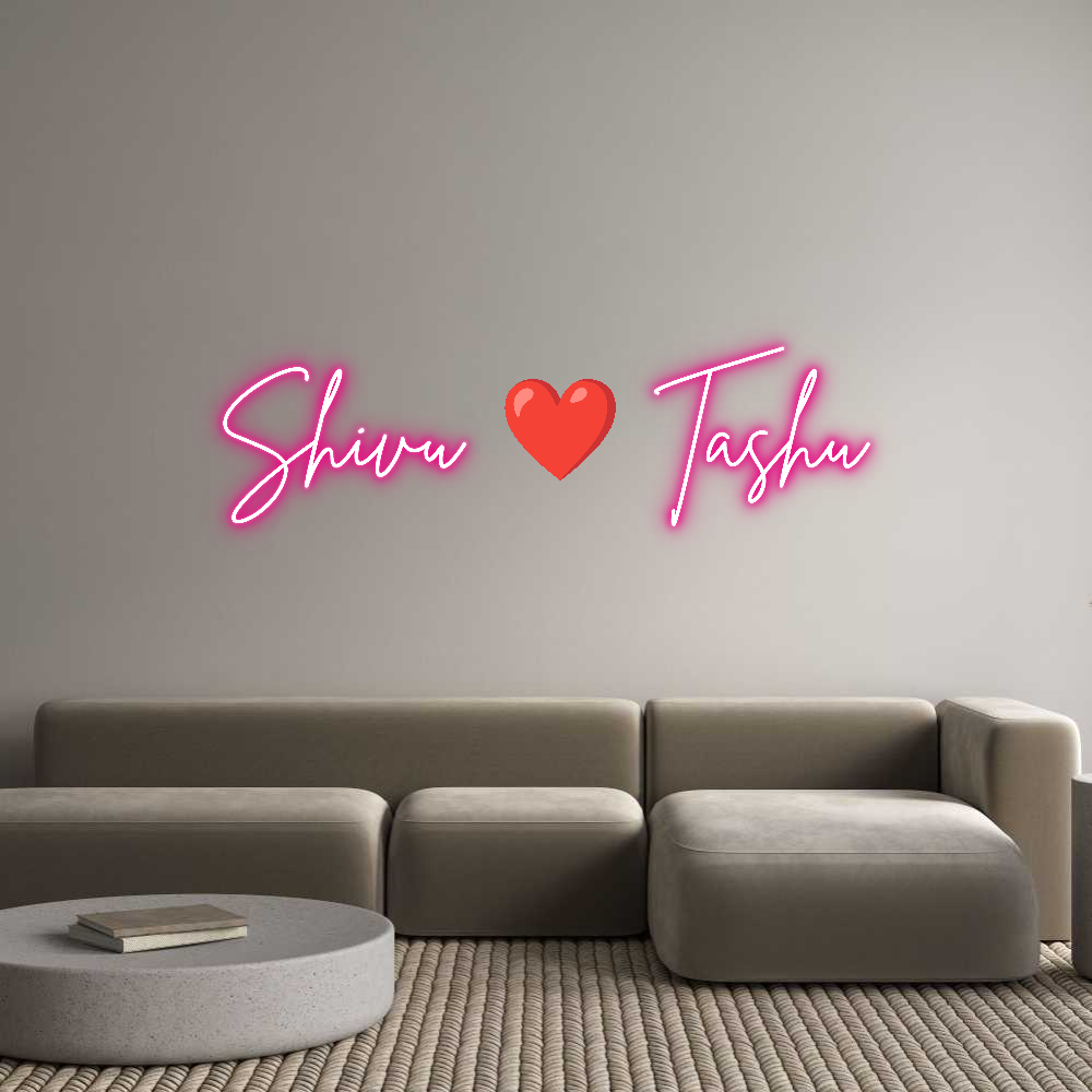 Custom Neon: Shivu ❤️ Tashu