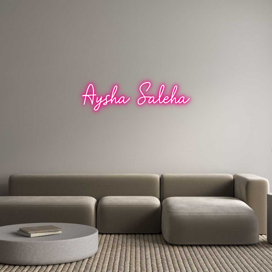 Custom Neon: Aysha Saleha