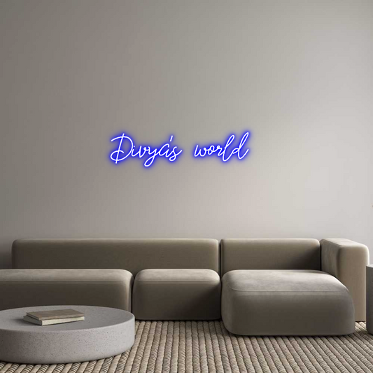 Custom Neon: Divya's world