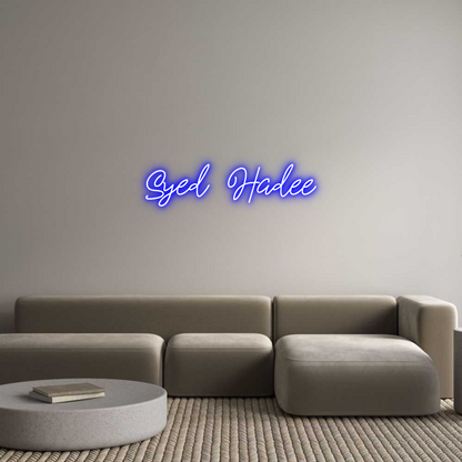 Custom Neon: Syed Hadee