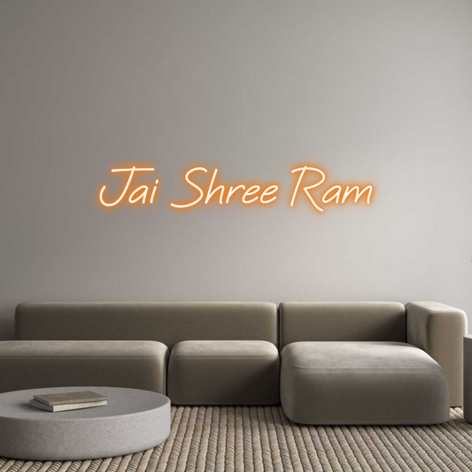 Custom Neon: Jai Shree Ram