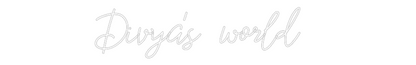 Custom Neon: Divya's world