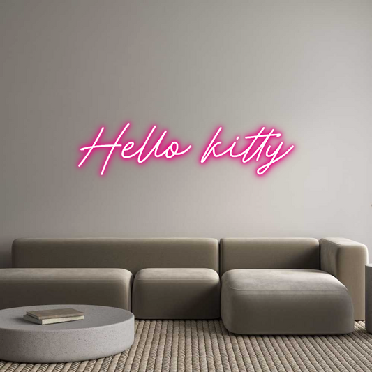 Custom Neon: Hello kitty