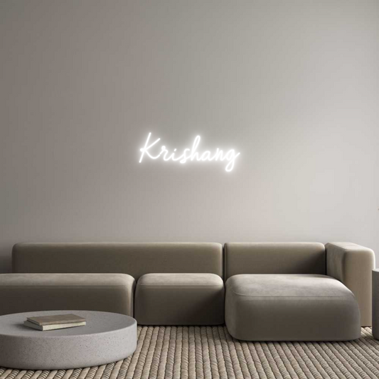 Custom Neon: Krishang
