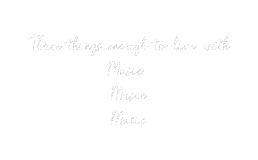 Custom Neon: Three things ...