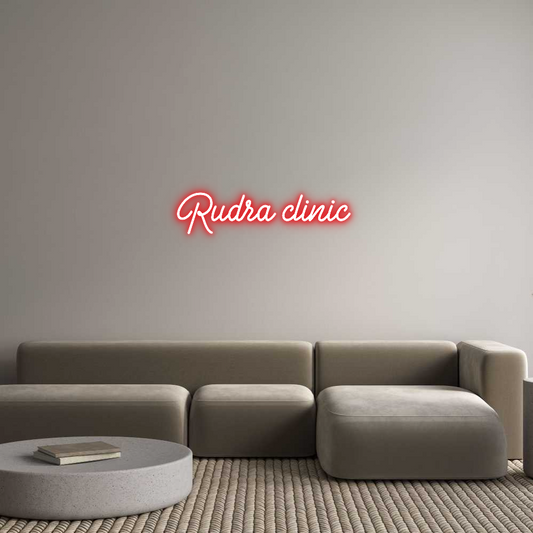 Custom Neon: Rudra clinic